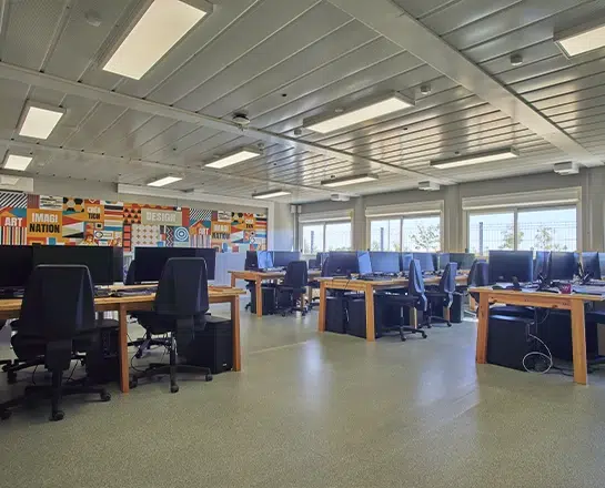 salle de classe informatique modulaire
